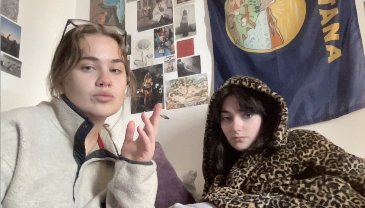 me and my friend chilling